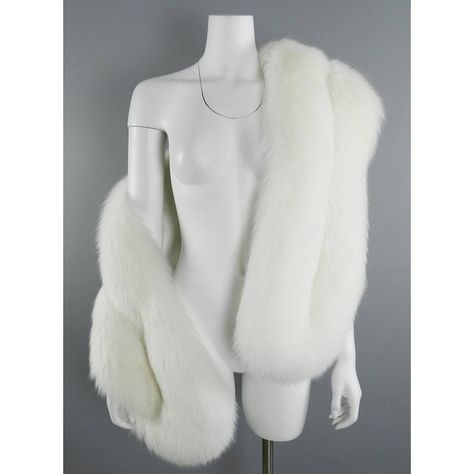 Prada White Fox Fur Stole Scarf ❤ liked on Polyvore featuring accessories, scarves, outerwear, fur, stole, white fox fur stole, prada, fox fur stole, white shawl and fox fur scarves White Stole, Fox Fur Scarf, White Fur Coat, Runway Gowns, White Shawl, Fur Shawl, Stole Scarf, Fur Stole, White Scarves