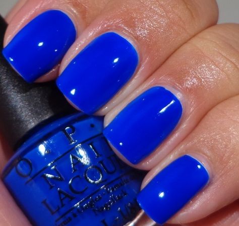 10 Opi Blue Nail Polish, Blue Nail Polish, Blue Nail, Black Nail, Colorful Nail Designs, Get Nails, Opi Nails, Manicure Y Pedicure, Fabulous Nails