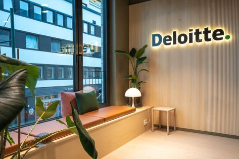 Deloitte Office, Office Vision Board, Kristiansand Norway, Accounting Office, Corporate Office Design, Career Vision Board, Vision Board Images, Office Pictures, Vision Board Pictures