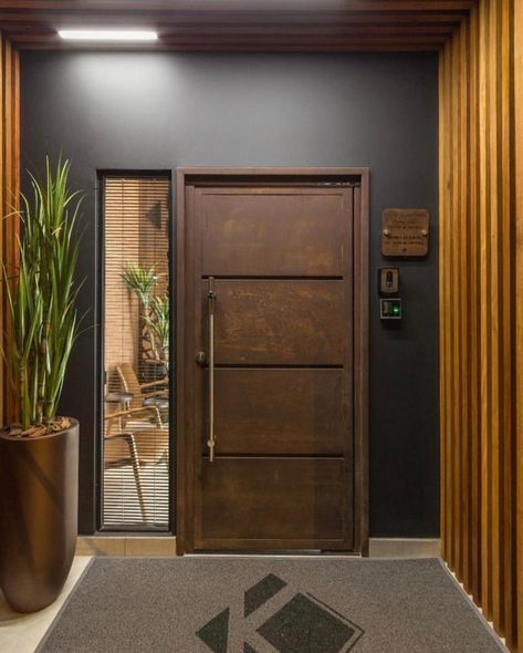 Get some front door design ideas with help of The Architecture Designs. Visit our website for more ideas. #thearchitecturedesigns #doordesign #frontdoor #housedoor #moderndoordesigns House Main Door, Modern Entrance Door, Modern Exterior Doors, House Main Door Design, Wooden Front Door Design, Wooden Main Door, Wooden Main Door Design, Home Door Design, Modern Entrance