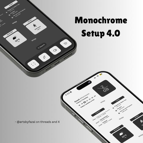 Introducing the version 4.0 of my Monochrome setups series. You’ll receive 6 medium-size widgets (light & dark) & 5 wallpapers! 🔗 link in bio. ———————————————————————————————————————- Follow me on threads @artsbyfazal Telegram Fazal’s zone X @artsbyfazal For updates and new launches! #widgy #widgets #iphone #homescreen #homescreensetup #ipad #iphonewidgets #ios18 #WidgetPack #NewRelease #HomeScreenGoals #MobileCustomization #LifetimeAccess #FreeUpdates #WeatherWidgets #CalendarWidgets #Mo... Widgy Widgets, Ios Setup, Widgets Iphone, Todays Weather, Math Test, Iphone Homescreen, Good Afternoon, Medium Size, Link In Bio