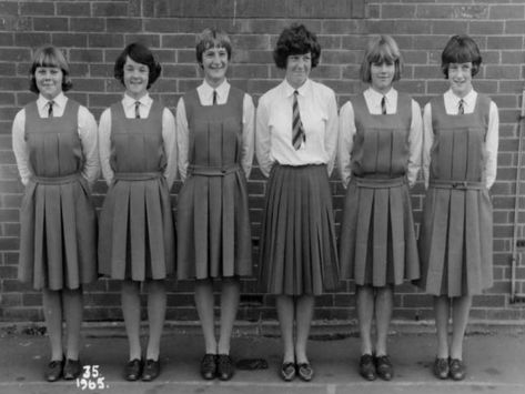 gymslip girls 36 | by gymslip-connoiseur 60s School Uniform, Gym Uniform Aesthetic, Gymslip Uniform, School Gym Uniform, School Uniform Uk, Uniform Aesthetic, Gym Uniform, 70s School, Outfits Baggy