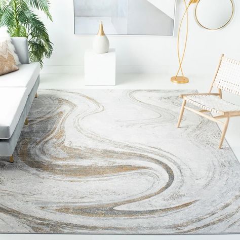 Wrought Studio Ozturk Abstract Rug & Reviews | Wayfair Rugs Abstract, Abstract Area Rug, Stylish Rugs, Gold Rug, Abstract Rug, Washable Area Rugs, Nebraska Furniture Mart, Modern Area Rugs, Online Home Decor Stores