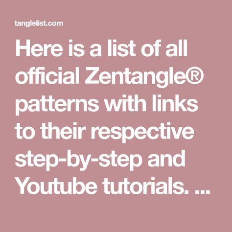 Zentangle Patterns For Beginners, Easy Zentangle Patterns, Easy Zentangle, Painting Step By Step, Zen Doodle Patterns, Zentangle Tutorial, Zentangle Artwork, Zen Tangle, Tangle Pattern