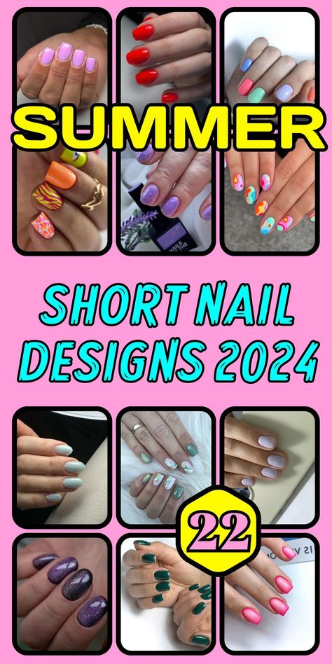 For those who love the elegance of almond nails, our summer short nail designs 2024 collection includes a range of short almond nails designs for summer. These designs feature soft curves and sophisticated patterns that enhance the natural beauty of your nails, making them perfect for both casual outings and special summer events. Finger Nail Designs For Summer, Best Nail Designs 2024, Short Summer Nail Designs 2024, Short Summer Nails 2024 Simple, Short Nails Summer 2024, No Chip Nails Designs, Summer Short Nails 2024, Summer Short Almond Nails, Short Summer Nails 2024