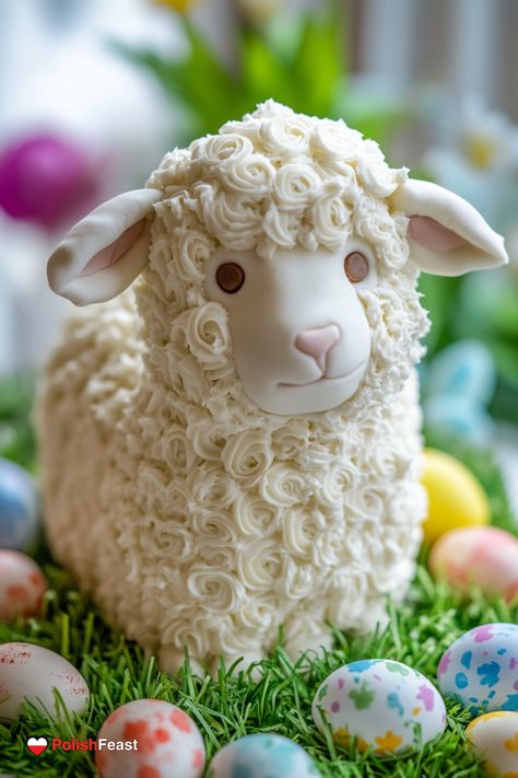 Mushroom Pierogi, Polish Meatballs, Polish Sauerkraut, Easter Lamb Cake, Easter Tables, Eggnog Dessert, Lamb Cake, Polish Desserts, Pierogi Recipe