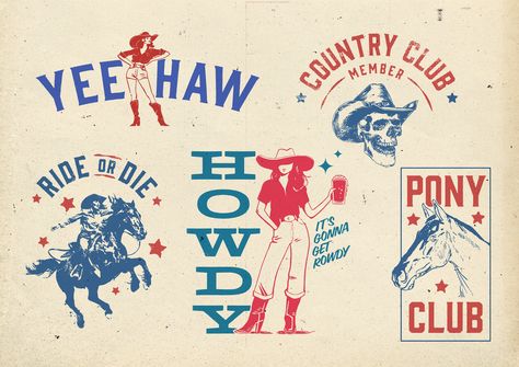 Country Graphics, Western Poster Design, Western Elements, Western Graphics Design, Wild West Design, Western Americana, Texas Aesthetic Vintage, Western Graphics, Western Graphic Design