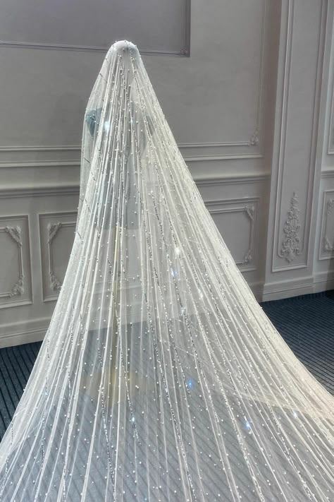 Ostty Matching Veils Custom Made Service – OSTTY Sparkle Veil, Bridal Veils And Headpieces, Cathedral Bridal Veils, Glitter Wedding Dress, Bride Dress Simple, Dream Wedding Decorations, Wedding Bridal Veils, Fancy Wedding Dresses, Pretty Wedding Dresses