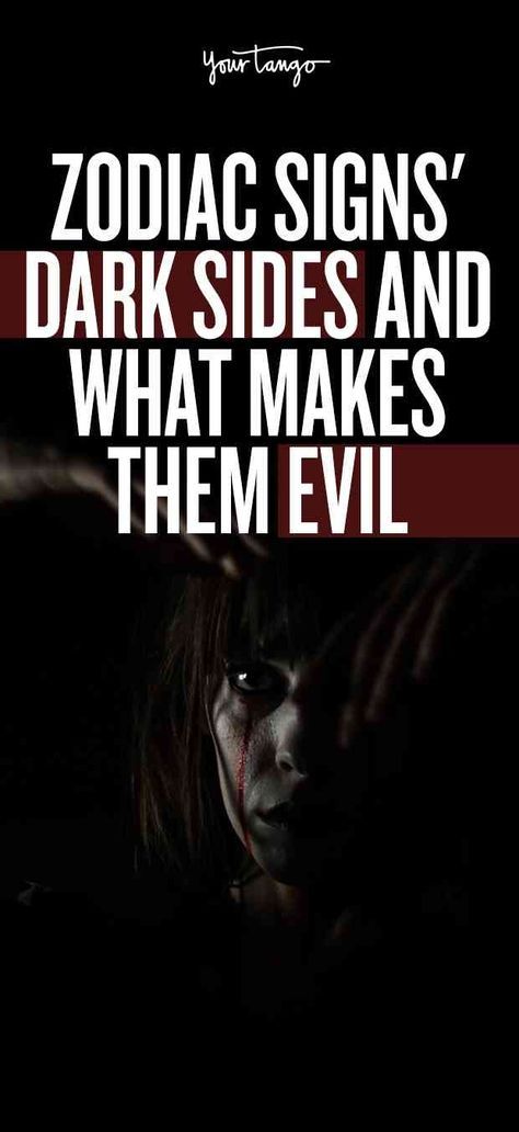 While we all have dark tendencies we hide, our horoscope can't always predict them. Leave it to astrology to reveal the zodiac signs' dark sides they so desperately don't want people to know about. #zodiac #horoscope #astrology #zodiacsign Dark Side Of Zodiac Signs, Gemini Dark Side, Occult Art Dark, Dark Astrology, Zodiac Sign Quiz, October Libra, Zodiac Quotes Scorpio, Dark Evil, Astrology Leo