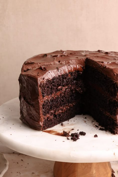 Best Matilda Chocolate Cake - BAKE WITH ZOHA Matilda Chocolate Cake, Chocolate Fudge Cake Recipe, Fudge Cake Recipe, Olive Magazine, Amazing Chocolate Cake Recipe, Mini Torte, Chocolate Cake Recipes, Chocolate Cake Recipe Easy, Easy Chocolate Cake