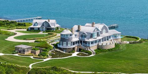 A Robert A.M. Stern-Designed Home on the Massachusetts Coast Asks $18.9 Million - WSJ Dream Beach Houses, Large House, Beach Homes, Beach Cottage Style, Dream Beach, Beautiful Houses, Waterfront Homes, My Dream House, Pretty House