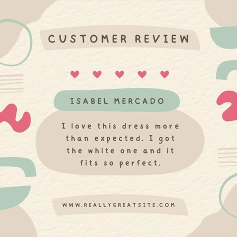 Template Customer Review Template, Soft Green Aesthetic, Review Template, Happy Font, Customer Review, Instagram Post Template, Single Image, Post Design, Text Effects