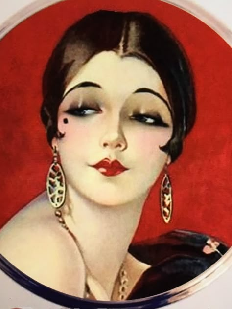 1920s Makeup, 20s Flapper, Vintage Makeup, Roaring 20s, 1920s Fashion, Cabaret, Vintage Illustration, Gatsby, Makeup Inspo