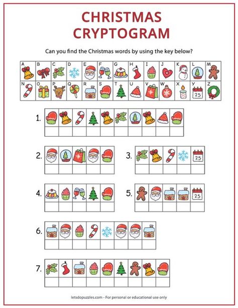 Christmas Cryptogram Printable Puzzle for Kids Christmas Morning Kids Ideas, Christmas Mystery Game For Kids, Christmas Code Breaker, Christmas Puzzle Games, Christmas Rebus Puzzles Free Printable, Xmas Kids Activities, Christmas Cross Word Puzzle, Christmas Rebus Puzzles With Answers, Kids Crossword Puzzles Free Printable