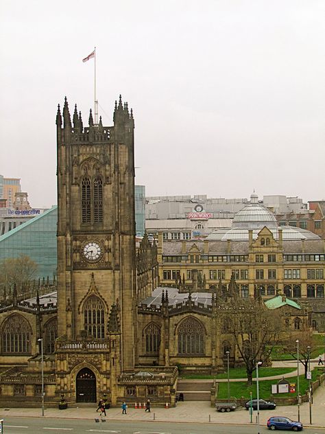 Manchester Cathedral, England Manchester Cathedral, Manchester Travel, Manchester England, Cathedral Church, Salford, Greater Manchester, Republic Of Ireland, Place Of Worship, England Uk