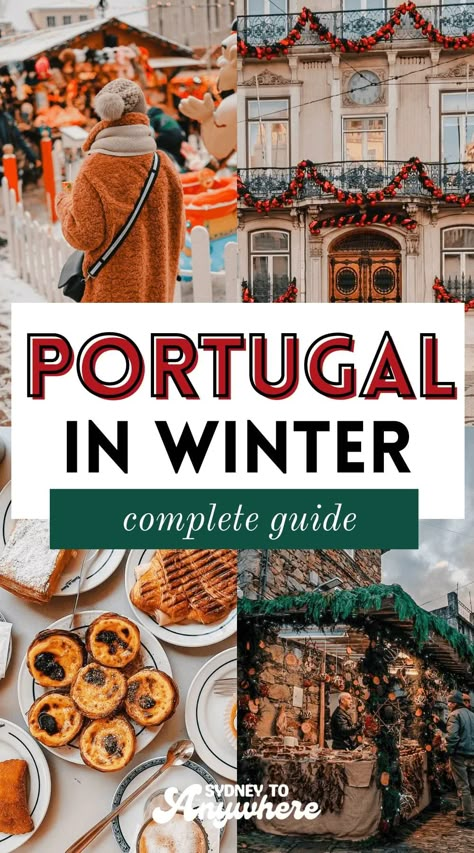 Portugal in Winter: December, January & February (2023) Portugal In Winter, Portugal Christmas, Winter Destinations Europe, Portugal Winter, Lisbon Trip, Portugal Tourism, Europe In December, Europe Winter Travel, December Travel