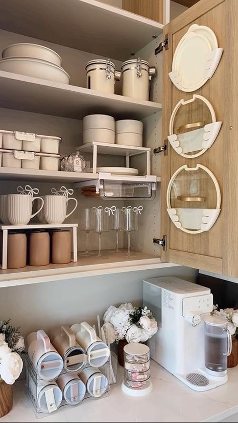 Explore - Shop By Interest Cabinet Aesthetic, Matcha Bars, Dream Pantry, Base Housing, Kitchen Cups, Small Kitchen Organization, English Tudor, Future Apartment Decor, Apartment Organization