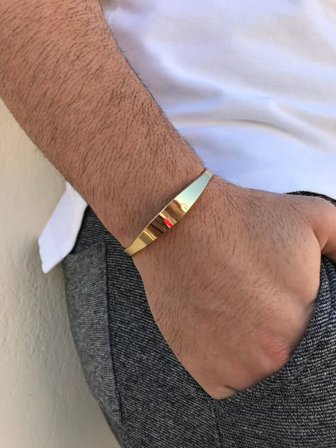 Excited to share the latest addition to my #etsy shop: Men's Bracelet, Gold Bangle Bracelet, Bangle Bracelet Men, Cuff Bracelet Men, Gift for Him, Made in Greece, by Christina Christi Jewels. http://etsy.me/2BFkSIx #jewelry #bracelet #gold #yes #no #unisexadults #mensb Mens Bracelet Gold, Mens Bracelet Gold Jewelry, Gold Bracelet Design, Man Gold Bracelet Design, Gents Bracelet, Jewerly Bracelets, Mens Gold Jewelry, Mens Gold Bracelets, Jewelry Bracelets Gold