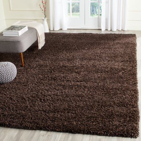 Safavieh California Solid Plush Shag Area Rug or Runner, Brown Brown Shag Rug, Brown Carpet, Shag Carpet, Taupe Rug, Solid Area Rugs, Solid Color Rug, Grey Carpet, Brown Area Rug, Solid Rugs