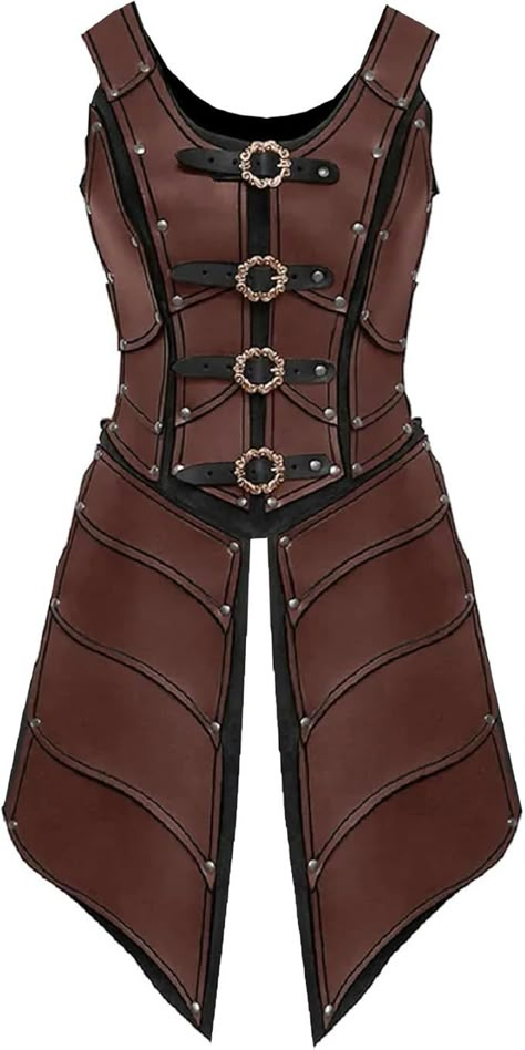 Amazon.com: Medieval Armor Viking Armor Knight Dress Armor PU Leather Costume For LARP Party Green : Clothing, Shoes & Jewelry Halloween Cosplay Women, Women Armor, Medieval Chest, Medieval Fantasy Clothing, Knight Dress, Dress Armor, Chest Armor, Armadura Cosplay, Leather Costume