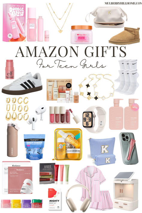 Amazon gift guides for teens Amazon Needs For Teens, Christmas List 2024 Ideas, Things To Get On Amazon For Teens, Cheap Things To Ask For Christmas, Gifts Under 20 Dollars For Women, Cheap Wishlist Ideas, Xmas Gift Ideas For Teens, Christmas 2024 Wishlist, Christmas List Ideas 2024