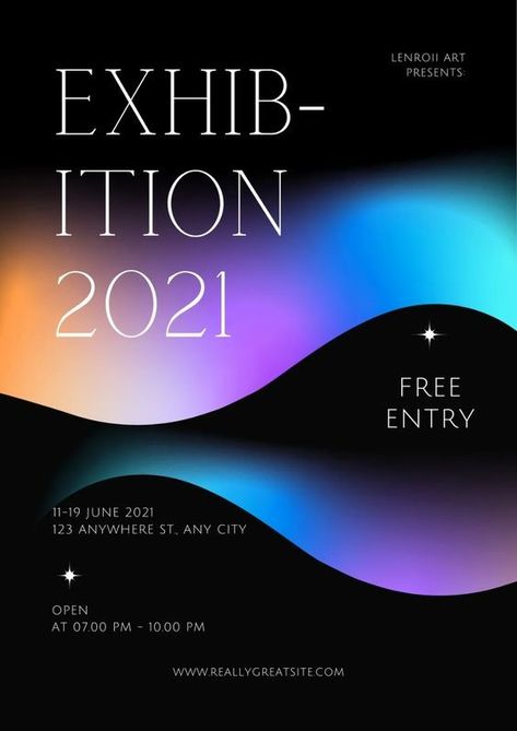 Future Design Graphic, Future Graphic Design, Gradient Template, Conference Poster, Event Graphics, Art Exhibition Posters, Conference Design, 카드 디자인, Event Banner