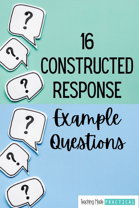 16 Constructed Response Example Questions for 3rd, 4th, and 5th Grade Classrooms Constructed Response 3rd Grade, Reading Response Choice Board, Extended Constructed Response Anchor Chart, Extended Constructed Response, Constructed Response Anchor Chart, Second Grade Books, Question Prompts, Question Stems, Constructed Response