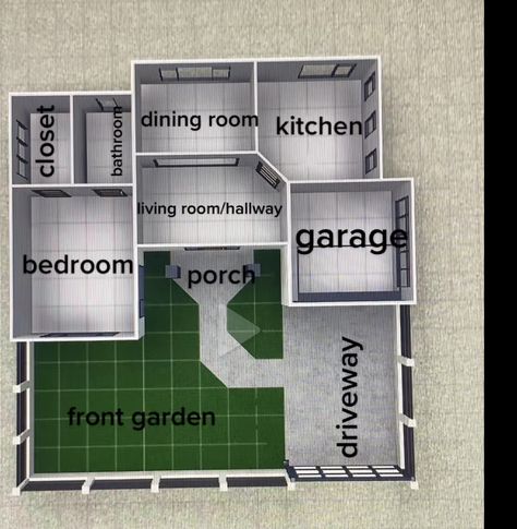 Small Family House Bloxburg Layout, Porch Decorating Bloxburg, Bloxburg House Layouts 2 Story Simple, Cute Tiny Bloxburg Houses Layout, Bloxburg Two Bedroom House Layout, Small Houses On Bloxburg, Cute Houses To Build In Bloxburg, Layout Design For Bloxburg, Small House Layout 2 Bedroom Bloxburg