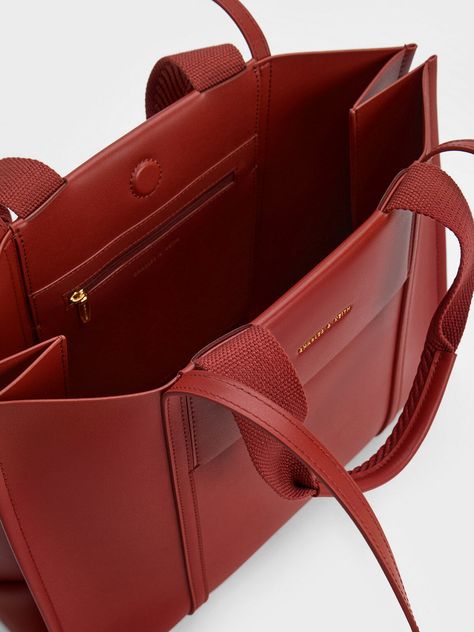 Brick Shalia Tote Bag | CHARLES & KEITH Charles And Keith, Slouchy Hobo Bag, Chain Strap Bag, Denim Tote Bags, Denim Tote, Charles Keith, Spring Summer 2024, Bag Light, Not Afraid