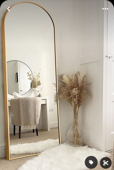 Large Bedroom Mirror, Arched Full Length Mirror, Floor Length Mirror, Long Mirror, Interior Design Per La Casa, Dressing Mirror, Length Mirror, Bedroom Mirror, Full Length Mirror