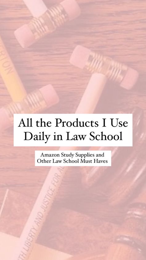 Law Student Apartment, Law School Stationery, Lawyer Must Haves, Best Study Materials, Law School Survival Kit, Law School Class Outfit, Law School Essentials Products, Books To Read Before Law School, Law School Notes Organization