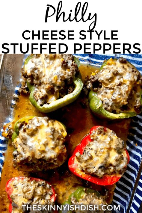 Skinnyish Dish, Cheesesteak Stuffed Peppers, Detox Diets, Ww Meals, Cheese Stuffed Peppers, Philly Cheese, Cheese Stuffed, Peppers Recipes, Ww Recipes