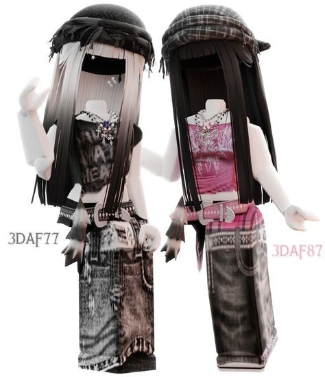 Roblox Scenecore Outfits, Pink Roblox Avatar Codes, Pink And Black Roblox Avatar, Matching Rblx Avatar, Roblox Avatar Catalog Codes, Cheap Emo Roblox Outfits, Emo Outfits Roblox Girl, Monster High Roblox Avatars, Goth Roblox Avatar Ideas