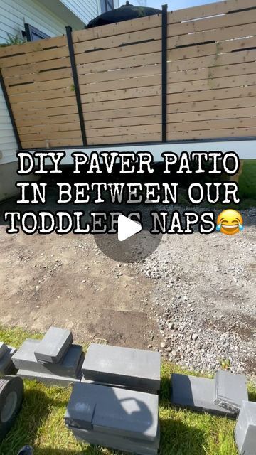 Del | DIY | Designer on Instagram: "Patio building in less than a minute, I wish 😆 Tommorrow is the day ➡️ the cabana bar ❤️ @loweshomeimprovement #diypatio #lowespartner #diypavers #cabanabar #pavers #outdoorliving #outdoorprojects #lovediy #project" Diy Backyard Pavers, Diy Cement Patio Ideas Backyards, Build Patio, Patio Pavers Diy, Backyard With Pavers Ideas, Diy Pavers Walkway, Paver Patio Diy, Cement Patio Ideas On A Budget, Simple Paver Patio Ideas