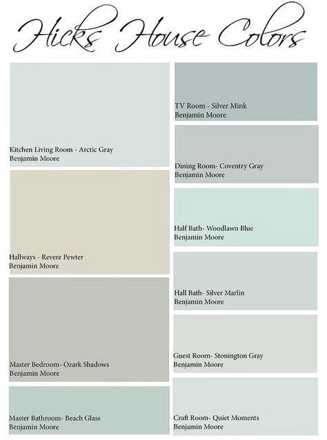 Whole House Color Schemes Interior Color Palette Ideas Interior Color ...