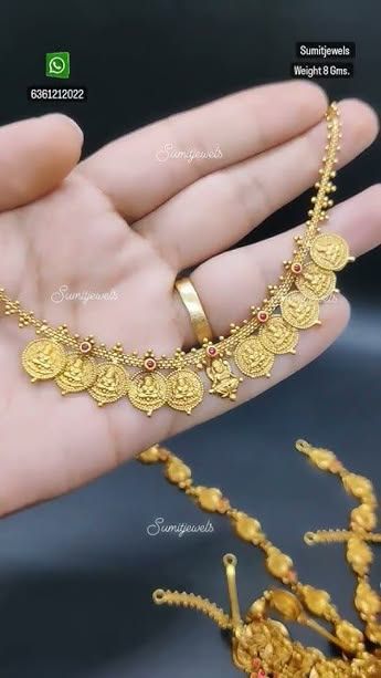 👌Only 8 Grams Lakshmi Kasu Gold Necklace 🪙 #goldjewellerydesigns #like #... 8grams Gold Necklace, 8 Grams Gold Necklace, Shiva Images Hd, Shiva Images, Gold Jewelry Fashion, Image Hd, Gold Jewellery, Shiva, Gold Jewelry