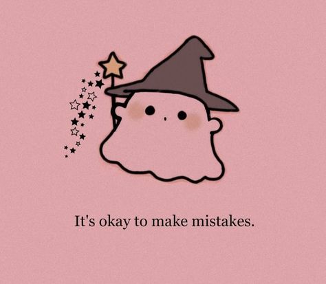 Its Ok To Make Mistakes, Its Ok To Make Mistakes Quotes, Cartoon Quotes Aesthetic, Motivation Drawing Ideas, Cute Motivational Doodles, Its Okay To Make Mistakes, Motivational Doodles, Motivation Cartoon, Motivational Cartoon