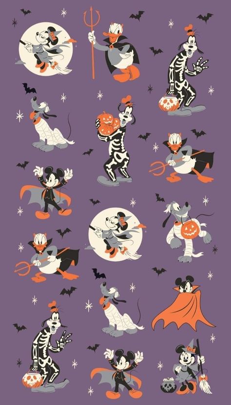 Wallpaper Backgrounds Halloween, Backgrounds Halloween, Foto Muro Collage, Halloween Desktop Wallpaper, Helloween Wallpaper, Halloween Wallpaper Backgrounds, Disney Characters Wallpaper, Halloween Wallpaper Cute, Mickey Halloween