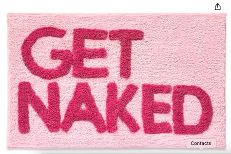 New Mungo Get Naked Bath Mat Pink - Hot Pink Bathroom Rugs, Pink Bathroom Rugs Cute, Apartment Decor, Cute Bathroom Rugs, Pink Bathroom Decor, Funny Bathroom Rug, Pink Bath Mat - 31" x 20" Hot Pink Bathroom, Dorm Room Must Haves, Get Naked Bathroom, Pink Bathroom Rugs, Funny Bath Mat, Room Must Haves, Rugs Cute, Cute Apartment Decor