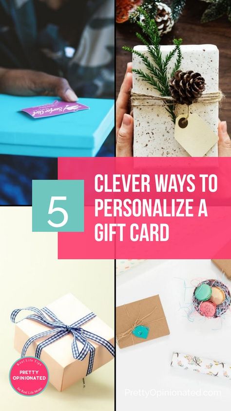 Want to make that gift card a little more meaningful? Check out these super simple ways to add a personal touch! #Christmas #gifts #giftideas Ways To Present Gift Cards, Gift Card Basket, Gift Card Ideas, Gift Card Bouquet, Gift Card Presentation, Free Gift Cards Online, Souvenir Jewelry, Dyi Gifts, Money Savers