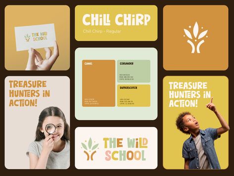 The Wild School - Brand Identity by Shabee Ur Rehman on Dribbble Kids Education, Visual Identity, The Wild, Brand Identity, Kindergarten, Education