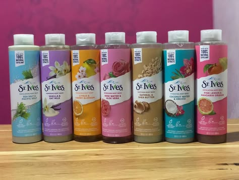 St Ives Body Wash Vanilla, St Ives Products, St Ives Body Lotion, St Ives Body Wash, Body Shower Gel, Body Flow, Hair And Skin Vitamins, Shower Items, Bath N Body Works