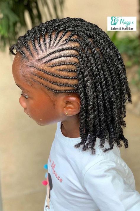 Natural Plaits Hairstyles For Kids, Hairstyles For Children Braids, Children Hairstyles Natural Hair, Twist And Cornrow Hairstyles, Kids Twists Hairstyles, Natural Kids Hairstyles Braids, Kids Hairstyles Cornrows, Kids Cornrow Hairstyles Natural Hair For School, Twist Cornrows Hairstyles