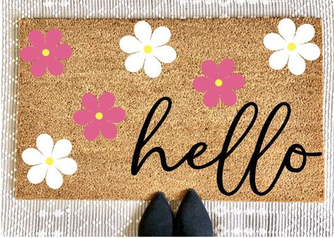 Home Entrance Outside, Summer Door Mat, Front Porch Mat, Outside Door Mats, Spring Outdoor Decor, Front Door Mat Indoor, Summer Doormat, Spring Doormats, Porch Mat