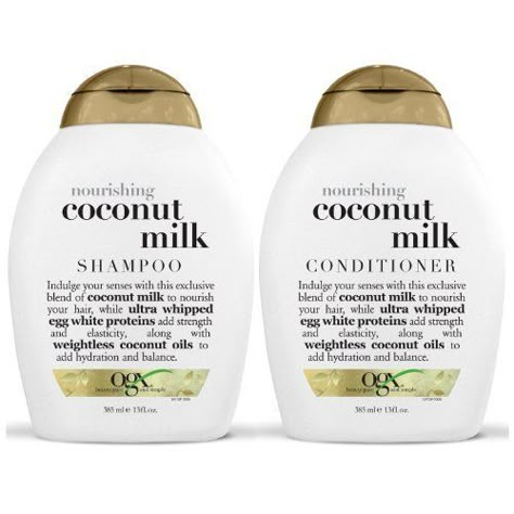 Ogx Shampoo, Ogx Hair Products, Coconut Milk Conditioner, Coconut Milk Shampoo, Coconut Shampoo, Good Shampoo And Conditioner, Best Shampoos, Shampoos, Shampoo Conditioner