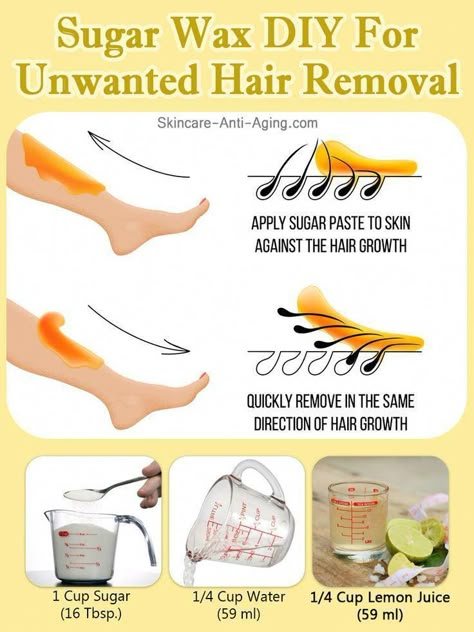 Diy Hair Removal, Sugar Wax Diy, Wax Diy, Hair Removal Diy, Sugar Waxing, Simple Hair, Unwanted Hair Removal, Unwanted Hair, Beauty Treatments