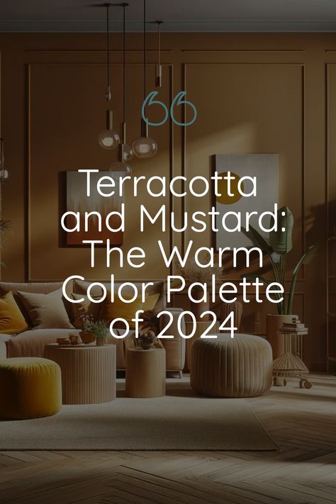 Transform your space with these warm, earthy tones 🍂🧡! Terracotta and Mustard are taking over in 2024, and we love how cozy they make any room feel. Dive into our color palette inspirations that you won't want to miss! Click to Learn More ✨ Living Room Designs Earthy Tones, Terracotta Tiles Living Room Color Schemes, Colour Pallets For Living Room, Mustard And Black Color Palette, Terracotta Color Palette Kitchen, Mustard Living Room Walls, Terracotta Living Room Walls, Terracotta Japandi, Terracota Living Rooms