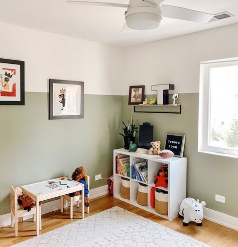 The Best Olive Green Paint Colors | Jessie Bernhardt — Jessie Barnes Bernhardt Paint Colors Playroom, Best Olive Green Paint Color, Olive Green Paint Colors, Green Playroom, First Vegetable Garden, Boys Bedroom Green, Olive Green Paint, Green Kids Rooms, Green Boys Room