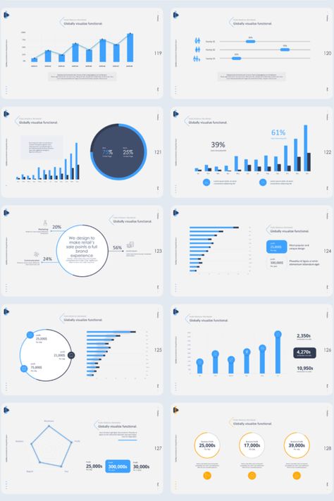 Unleash the power of data with our expertly designed Chart & Graph Pitch Deck. Ideal for startups, entrepreneurs, or anyone aiming for an eye-catching presentation, our deck is packed with visually stunning charts and graphs to convey your message in the best possible way. Transform your data into a story with our unique and compelling designs. Chart Presentation Ideas, Chart Graphic Design, Presentation Design Inspiration, Layout Design Magazine, Graph Presentation, Startup Presentation, Accounting Education, Report Layout, Presentation Deck