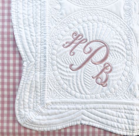 Baby Monogram Ideas, Quilt Embellishments, Teenage Gifts, Monogrammed Baby Quilt, Christening Blanket, Personalized Baby Quilt, Monogram Baby Blanket, Boy Monogram, Monogram Ideas